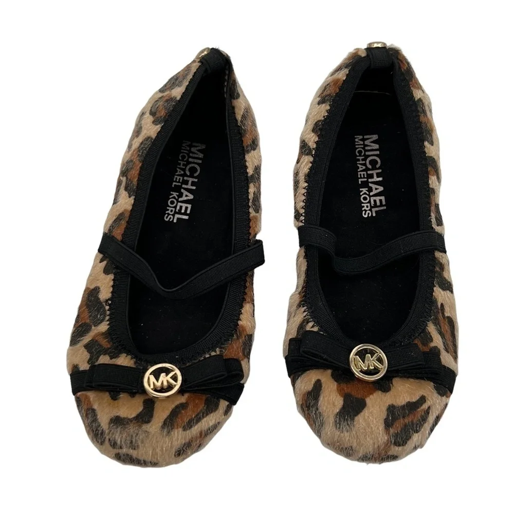 Michael Kors Cheetah Slip On Ballet Flats Size 11 Toddler Girl's